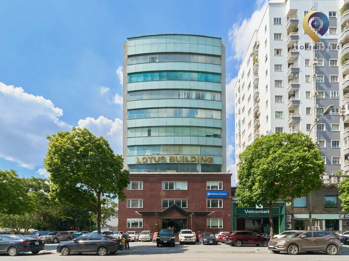 Toàn cảnh tòa nhà Lotus Building tại Quận Cầu Giấy